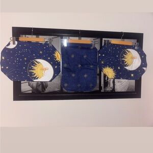 90s Nostalgia Celestial Blue Fabric Panels